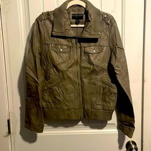 Taupe bomber jacket. Like new